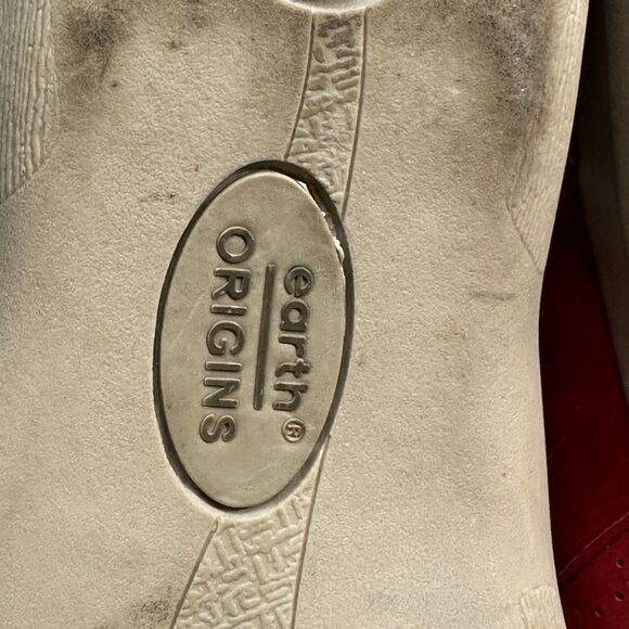 Earth Origins Rapid Teddy Red Leather Slip On Shoes, Women's Size 10 Flats - Picture 11 of 12